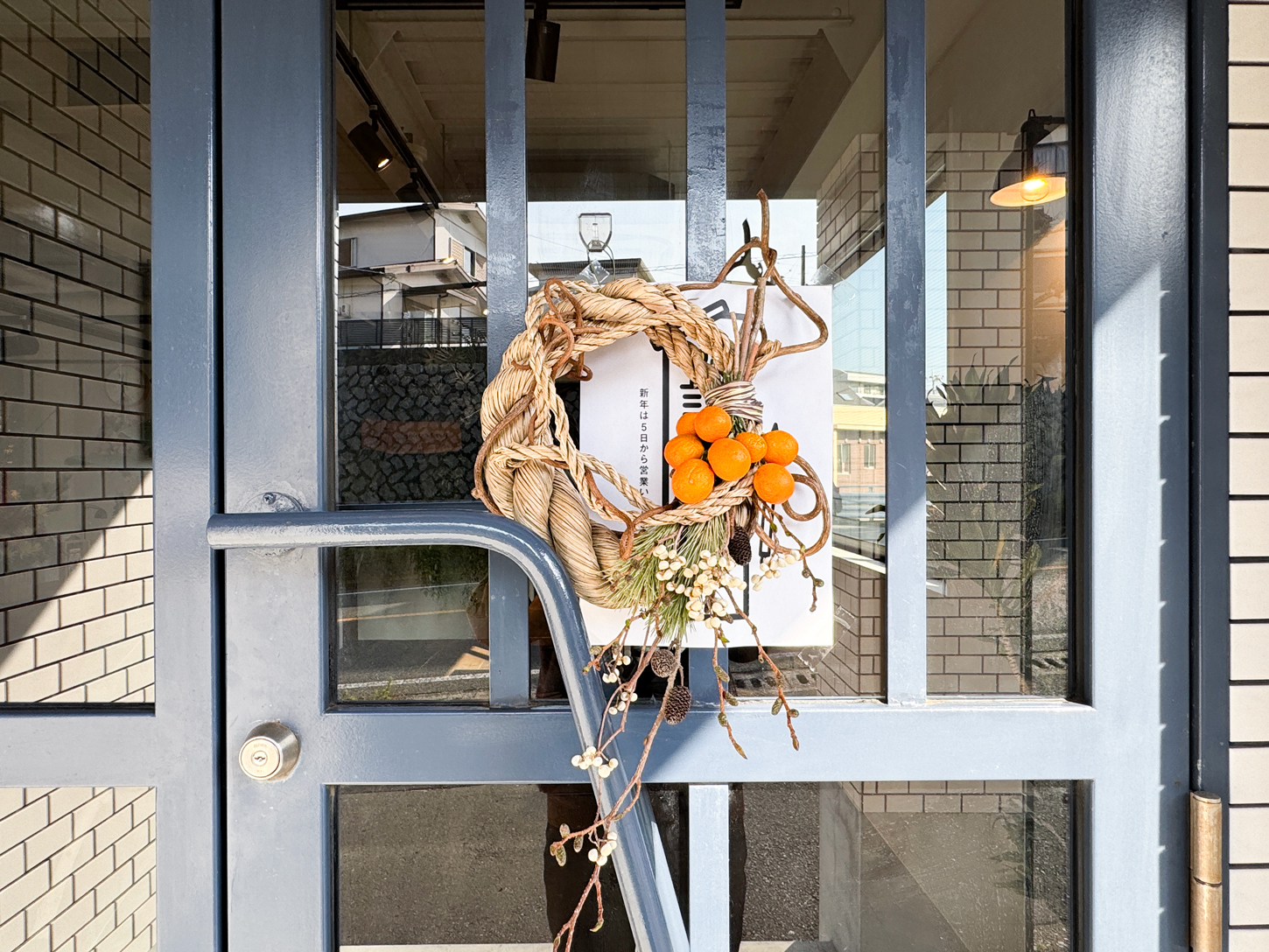 玄関のお正月飾り