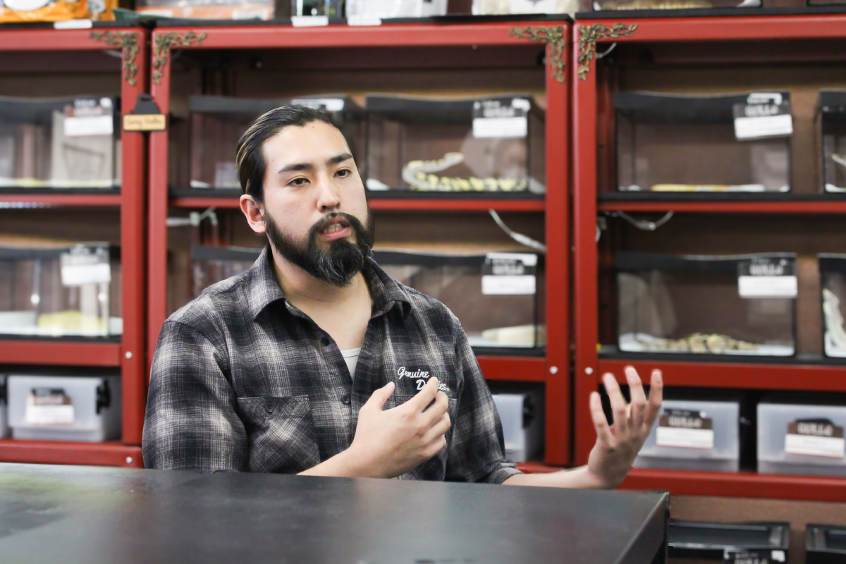 インタビューの様子