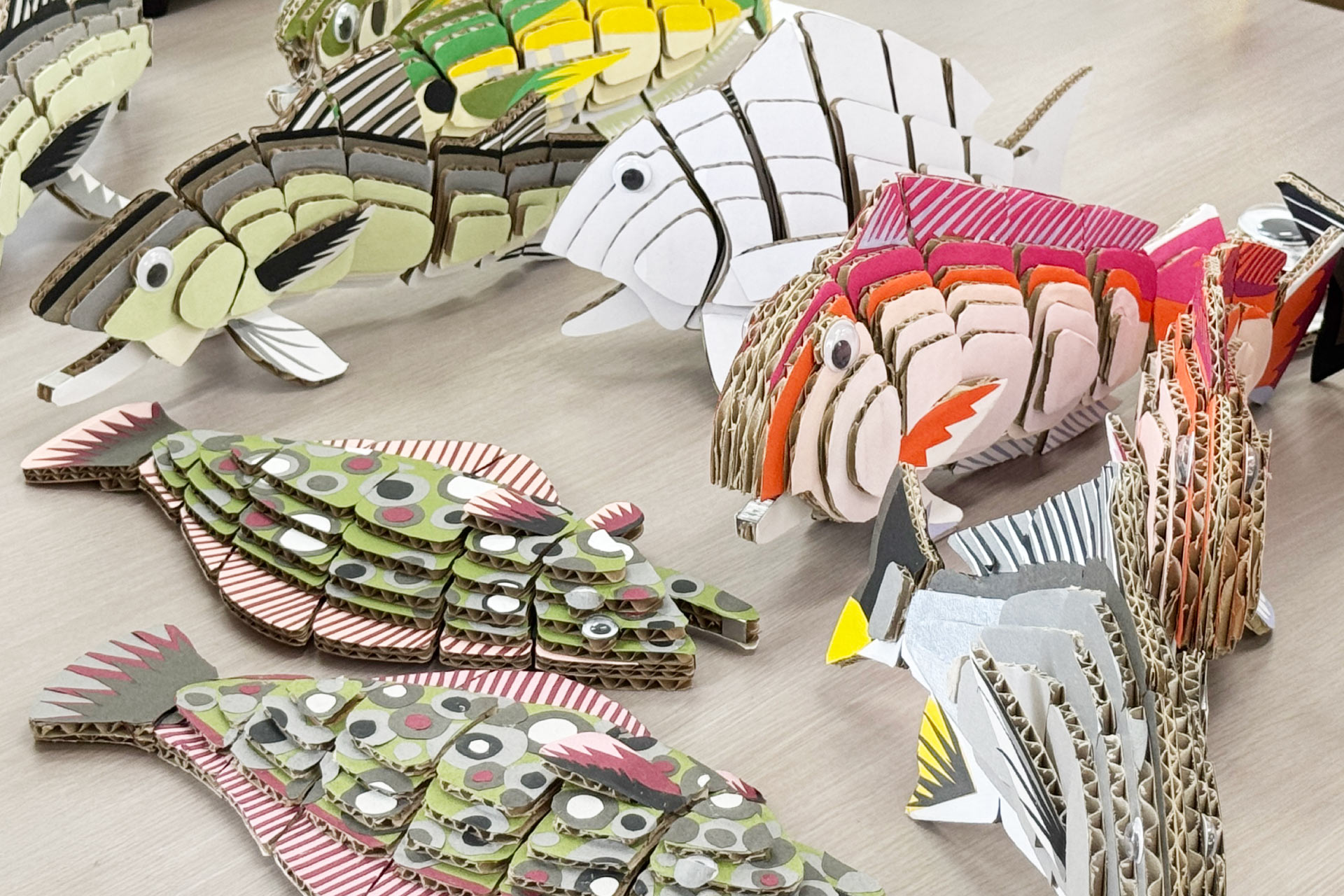 「釣心」事業で製作された魚の模型